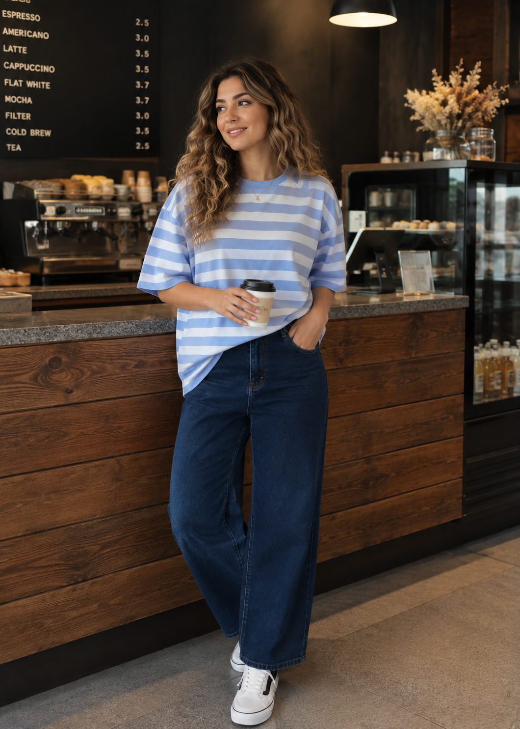 تیشرت باکسی راه راه